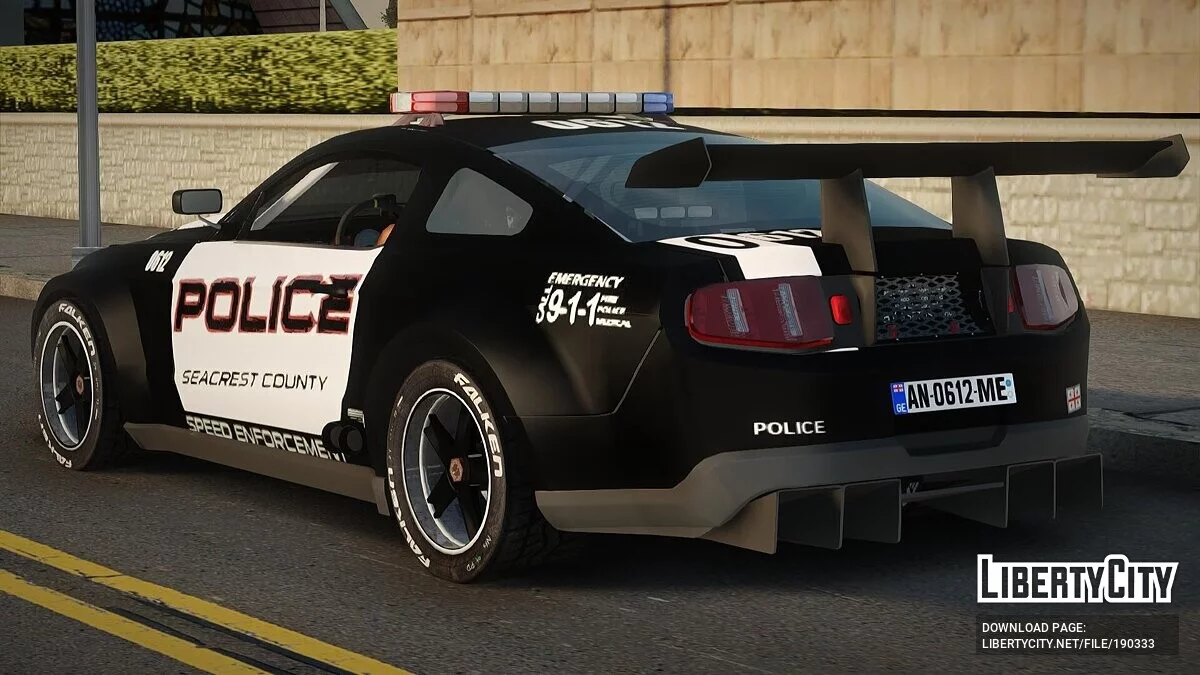 Ford Mustang GT-R - Polícia / GTA San Andreas