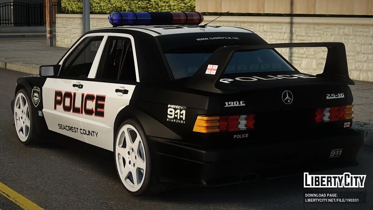 Mercedes-Benz 190E Evolution - Polícia / GTA San Andreas
