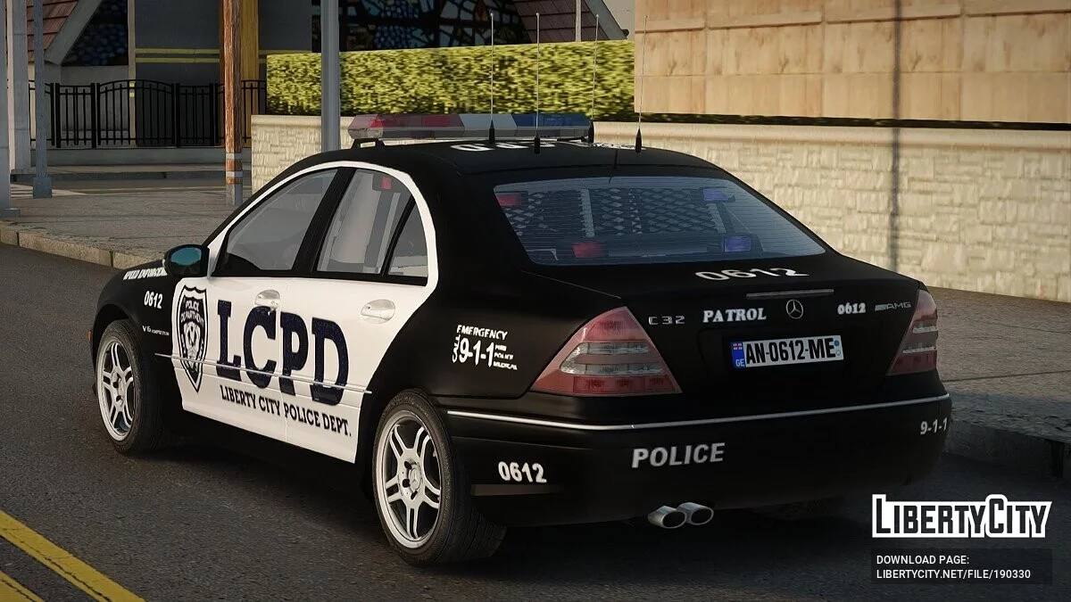 Mercedes-Benz C32 AMG - Polícia / GTA San Andreas