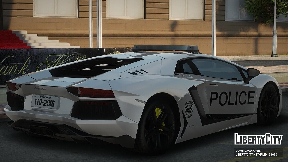 Download Lamborghini Aventador LP700 - Police for GTA San Andreas