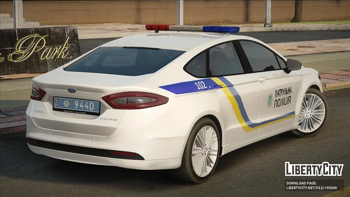Ford Fusion Titanium Polizei der Ukraine / GTA San Andreas