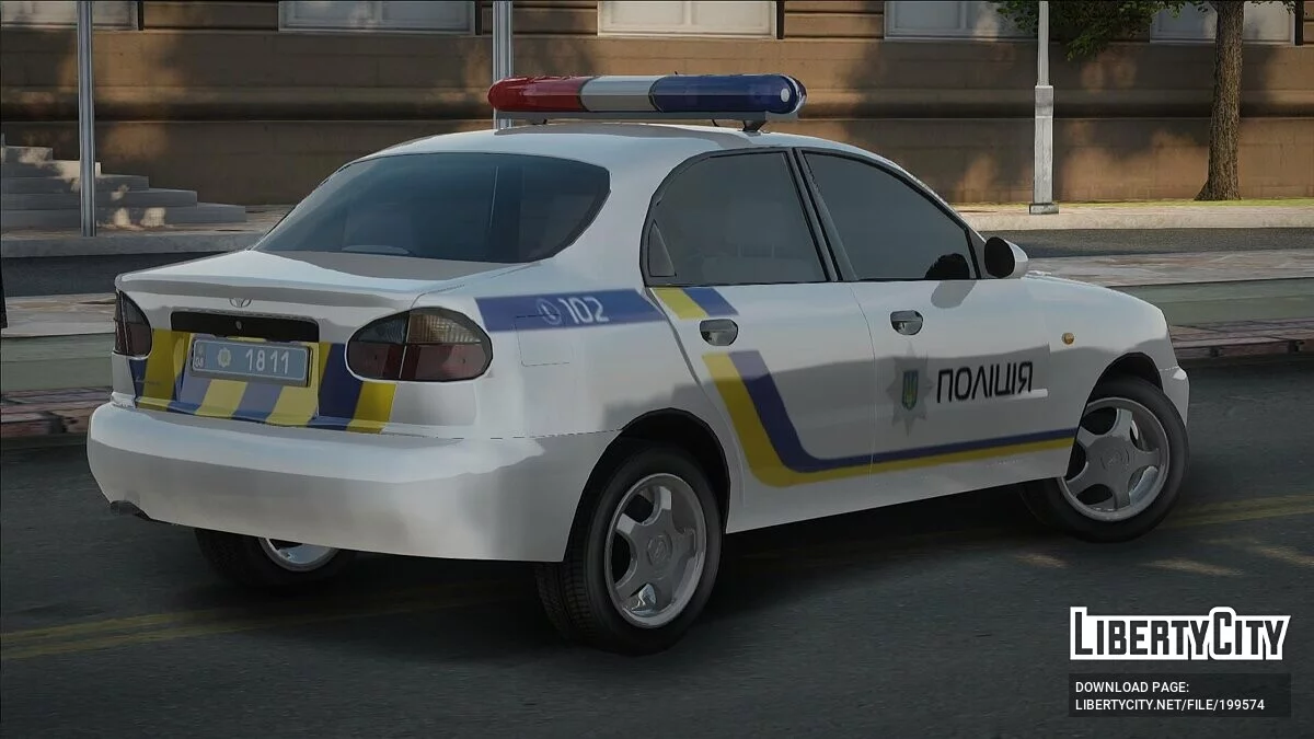 Daewoo Lanos Поліція України / GTA San Andreas