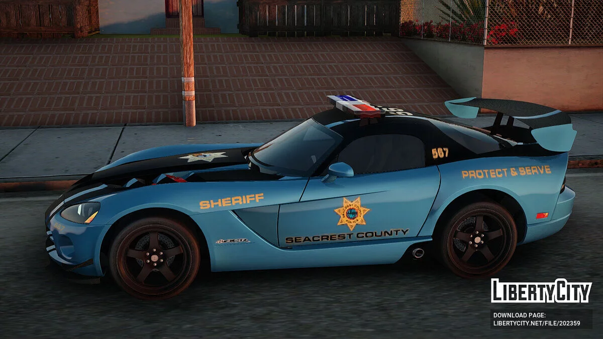 Dodge Viper SRT 10 ACR Police Car / GTA San Andreas