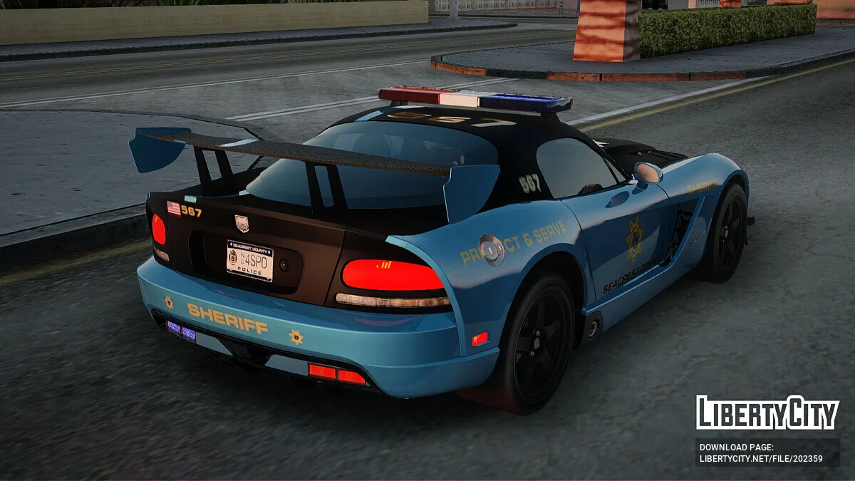 Dodge Viper SRT 10 ACR Police Car / GTA San Andreas