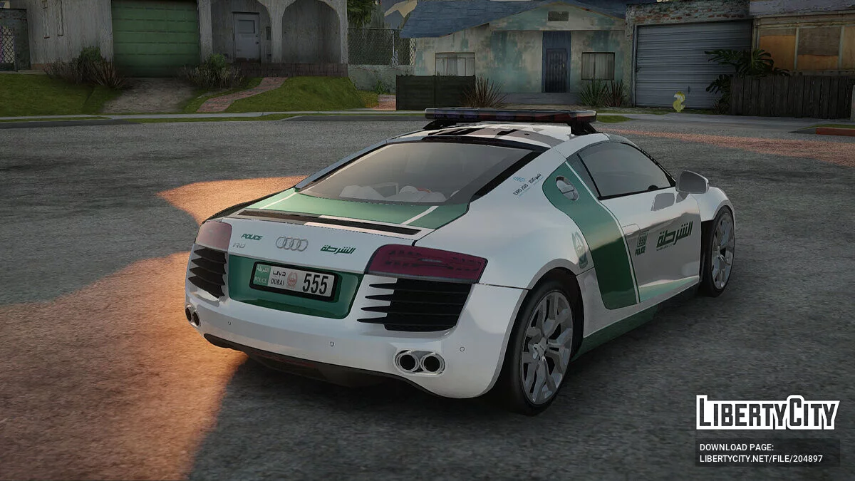 奥迪R8 V8 FSI 2014迪拜警察 / GTA San Andreas