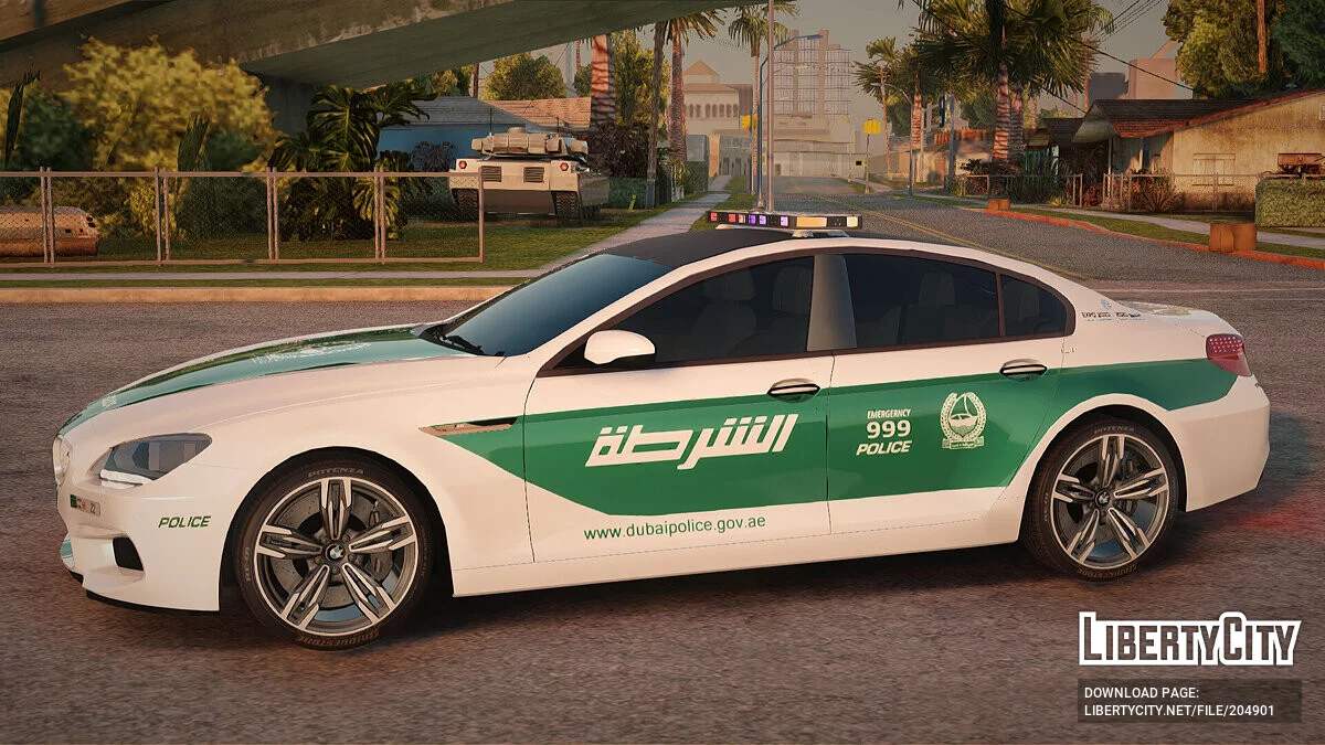 BMW M6 F13 Gran Coupe 2014 Dubai Police / GTA San Andreas