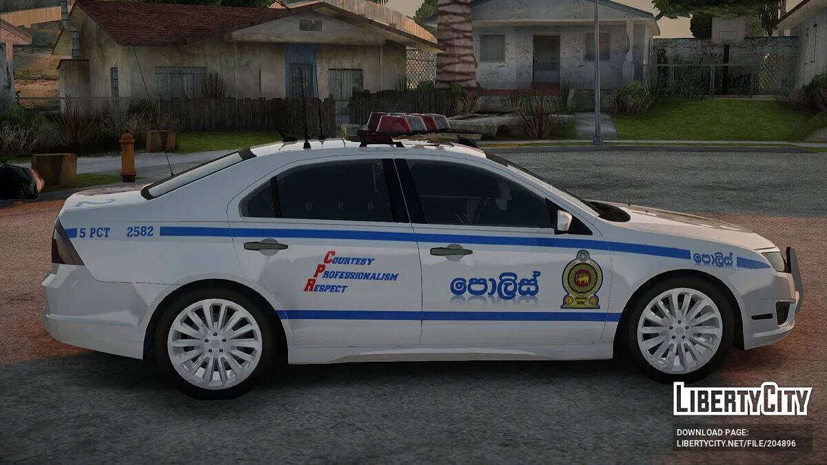 福特Fusion 2011斯里兰卡警察 / GTA San Andreas