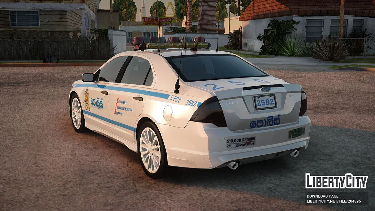 福特Fusion 2011斯里兰卡警察 / GTA San Andreas