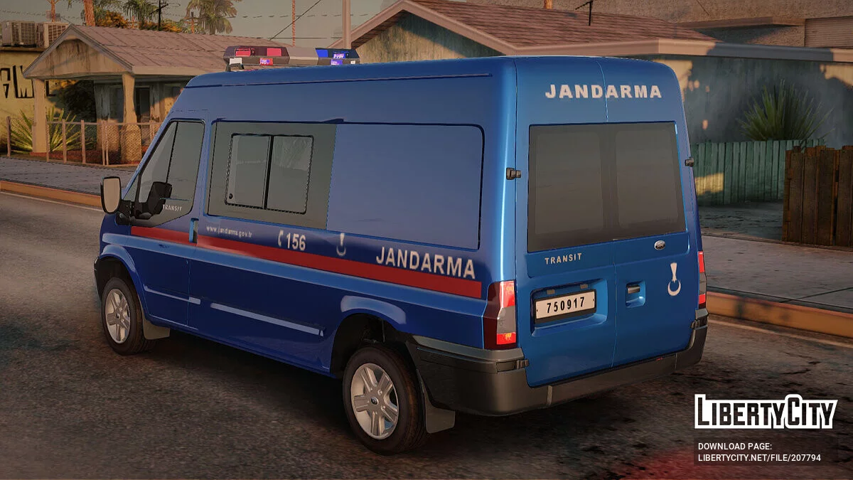Ford Transit Turkish Gendarmerie / GTA San Andreas