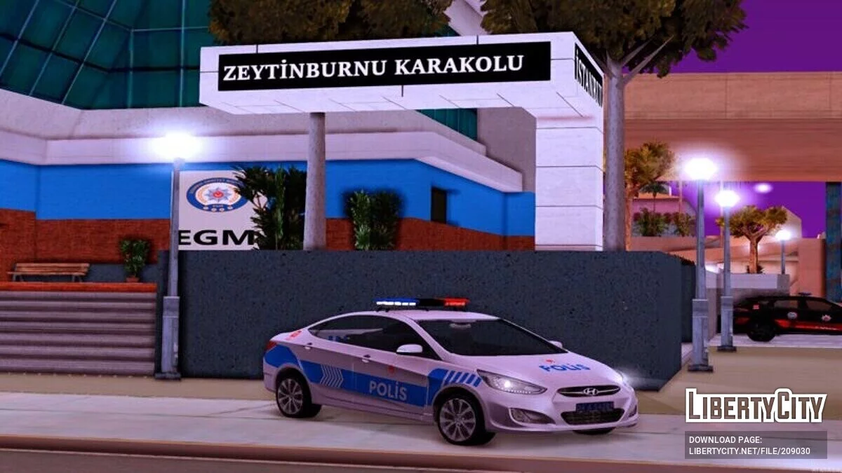Hyundai Accent Blue - Police / GTA San Andreas
