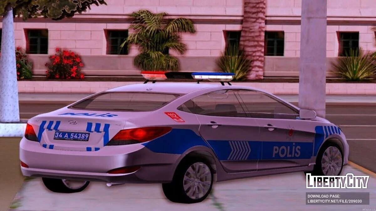 Hyundai Accent Blue - Police / GTA San Andreas