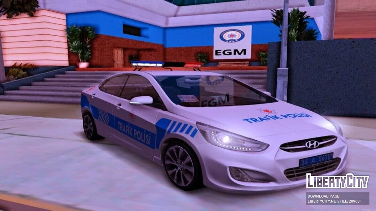 Hyundai Accent - Police / GTA San Andreas