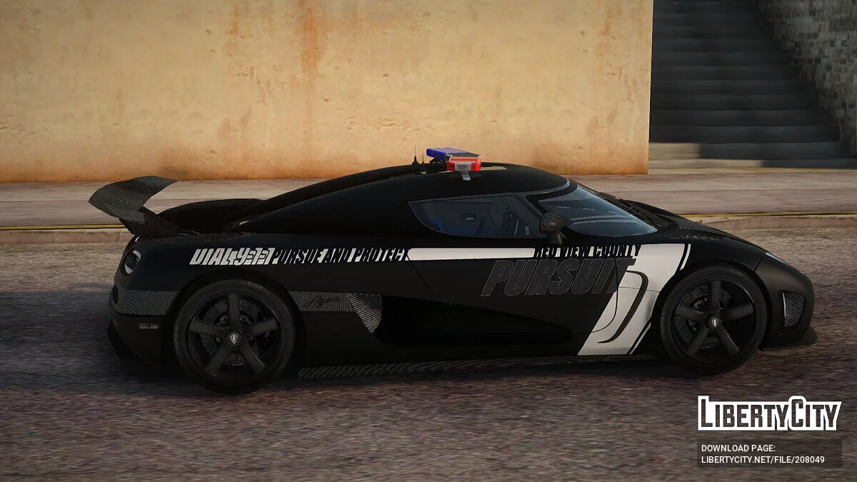 Koenigsegg Agera R Police v2.0 de NFS Rivals / GTA San Andreas
