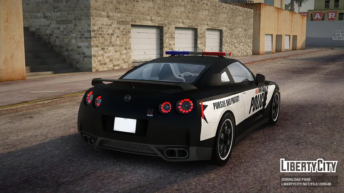 Nissan GT-R R35 Polícia de NFS Rivals / GTA San Andreas