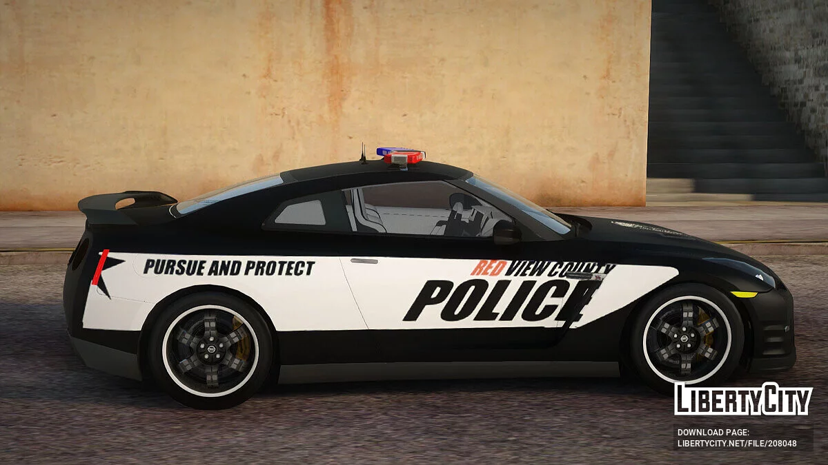 Nissan GT-R R35 Polícia de NFS Rivals / GTA San Andreas