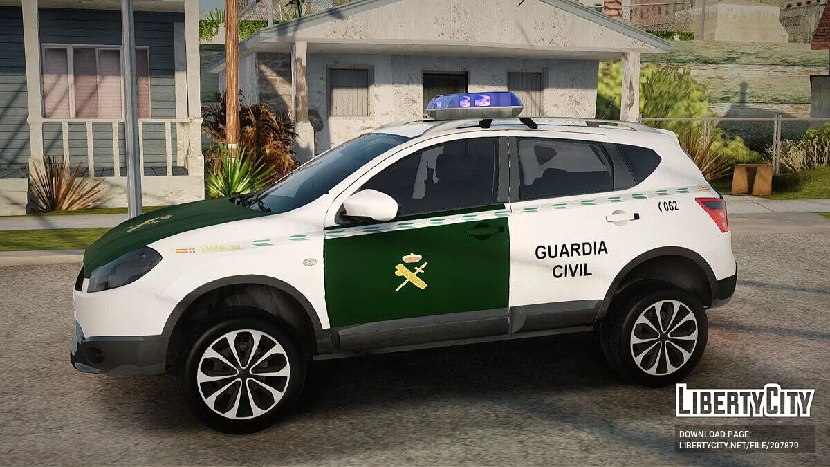 Nissan Qashqai Guatdia Civil Spanish / GTA San Andreas
