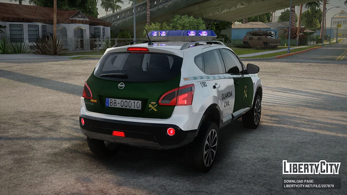 Nissan Qashqai Guatdia Civil Spanish / GTA San Andreas