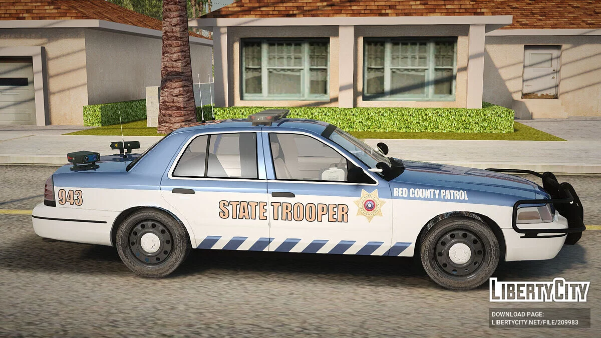 Ford Crown Victoria 2011 Red County Police / GTA San Andreas