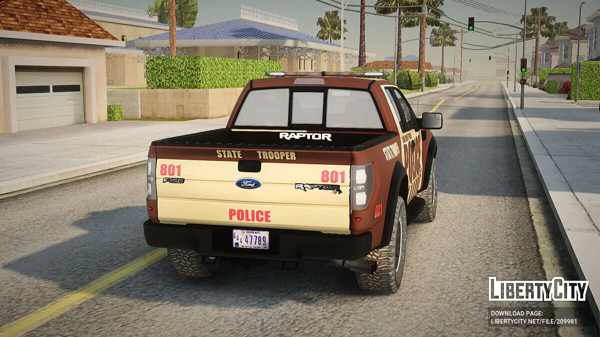 Ford F-150 Raptor 2016 Bone County Police / GTA San Andreas