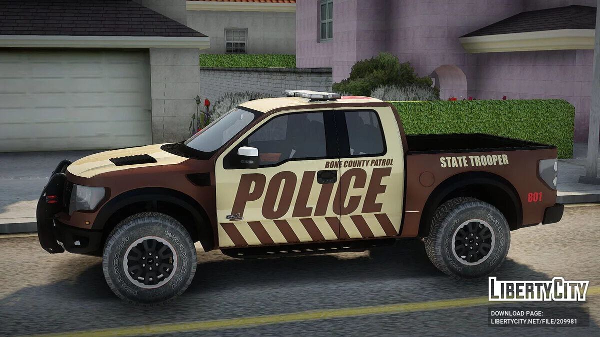 Ford F-150 Raptor 2016 Bone County Police / GTA San Andreas