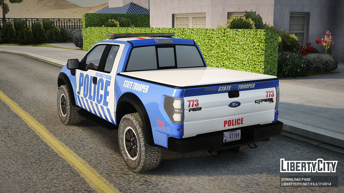 Download Ford F-150 Raptor 2016 Red County Police for GTA San Andreas