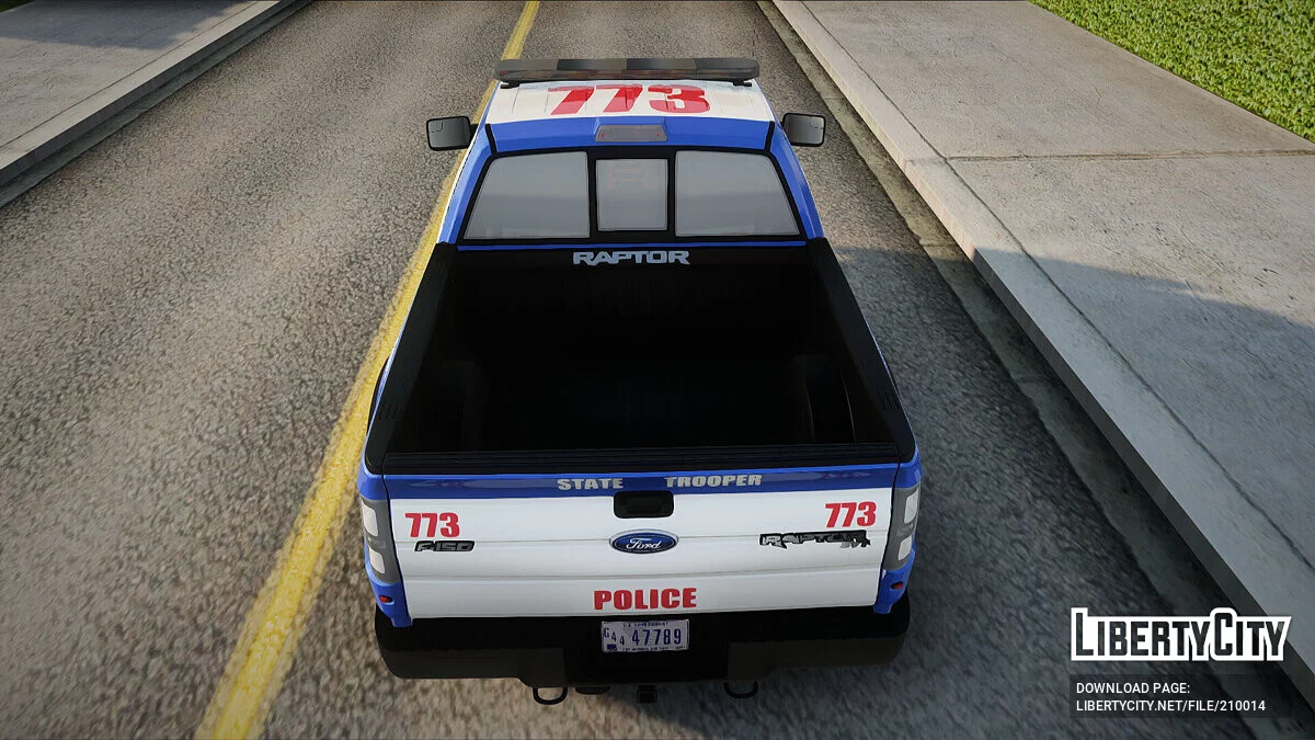 Ford F-150 Raptor 2016 Red County Police / GTA San Andreas
