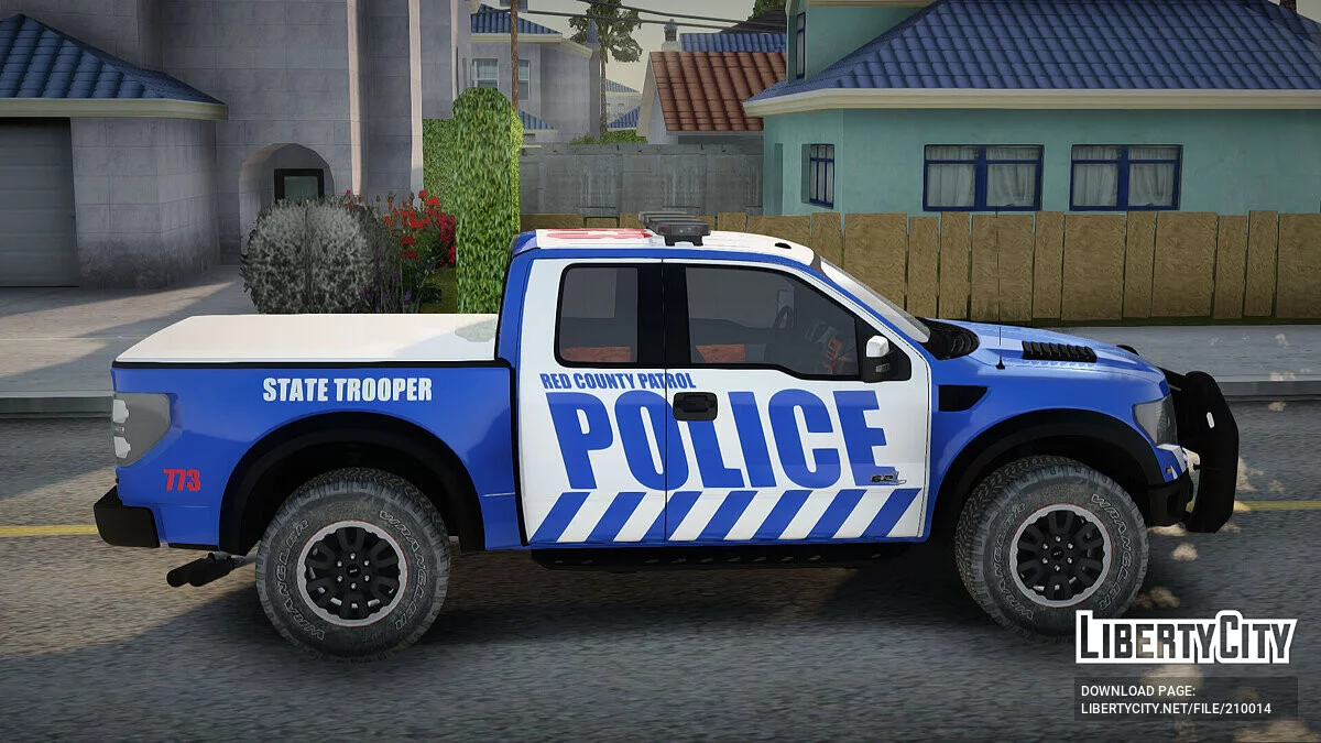 Ford F-150 Raptor 2016 Red County Police / GTA San Andreas