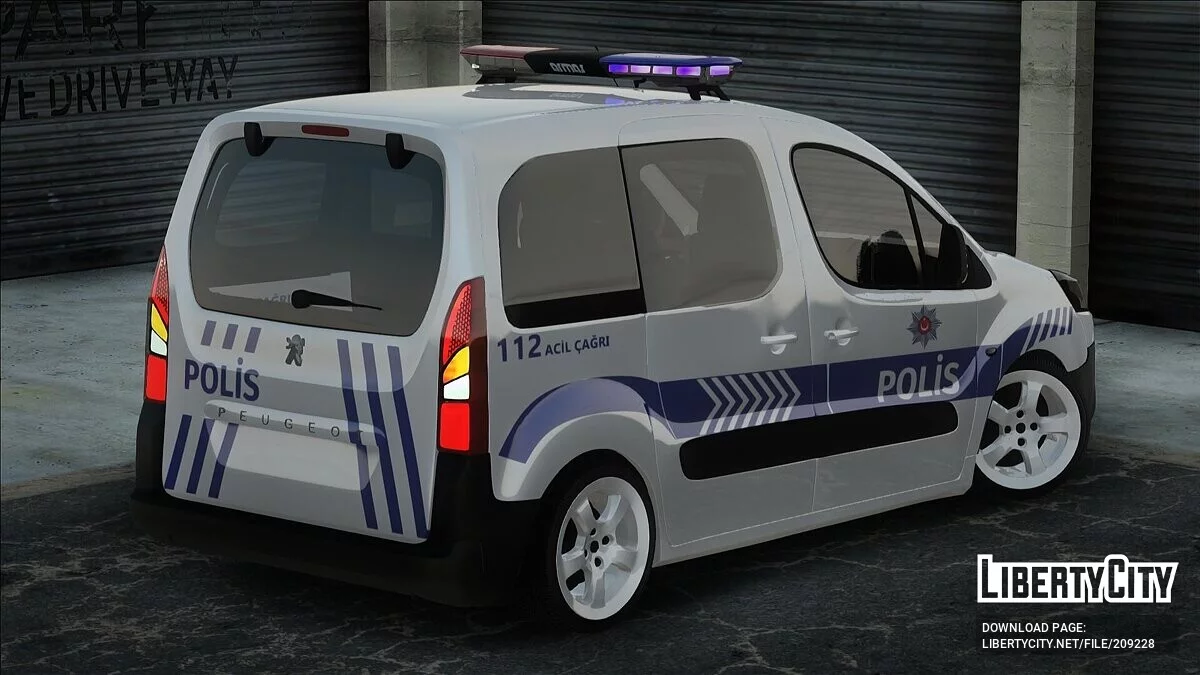 Peugeot Partner Tepee - Police / GTA San Andreas