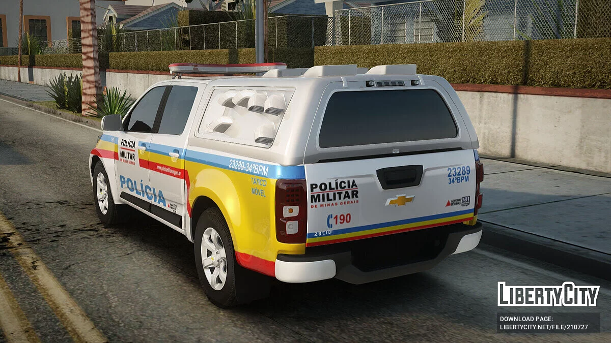 Chevrolet S10 2019 Policia Militar / GTA San Andreas