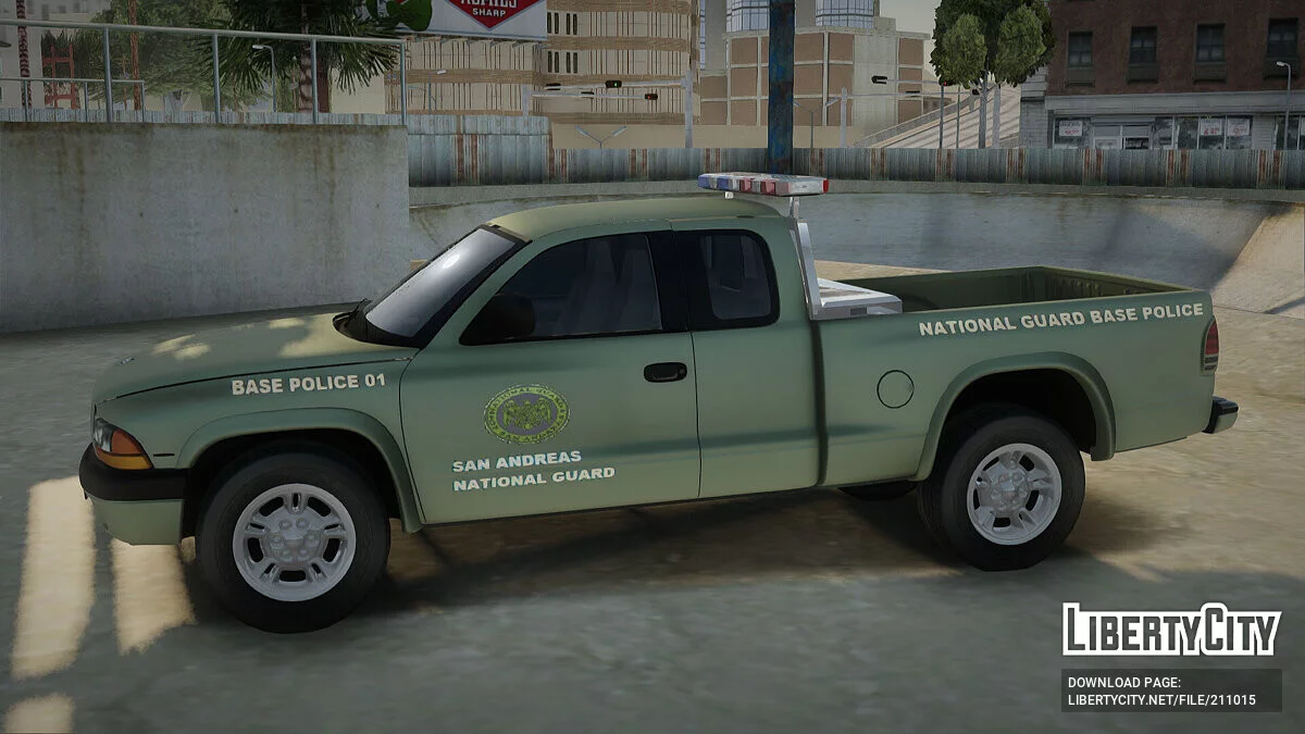 Dodge Dakota National Guard Base Police / جي تي إيه سان أندرياس
