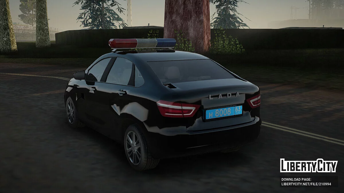 Lada Vesta Traffic Police v2 / GTA San Andreas