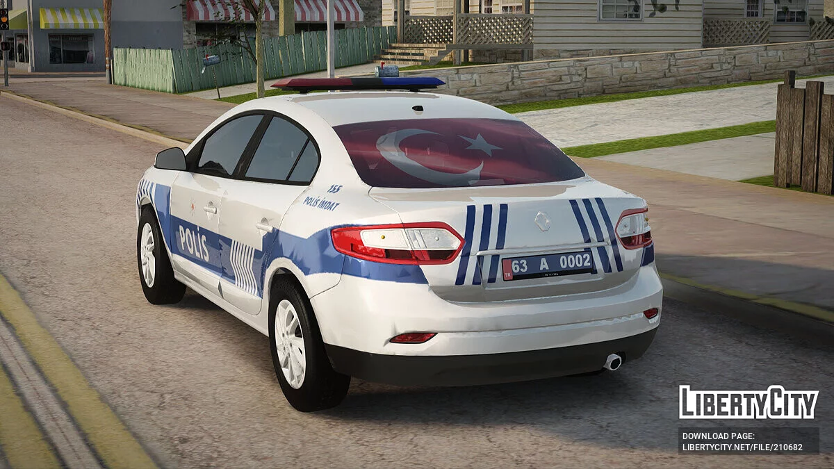 Renault Fluence Turkish Police Car / GTA San Andreas