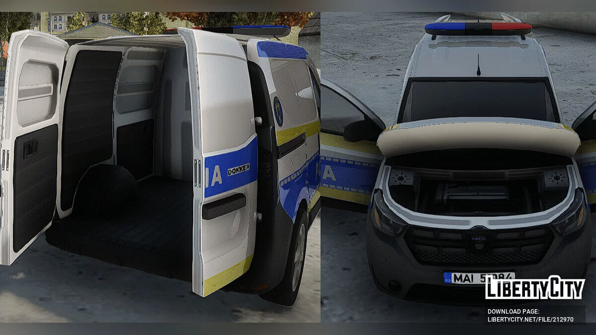 Dacia Dokker Politia Romana / GTA San Andreas