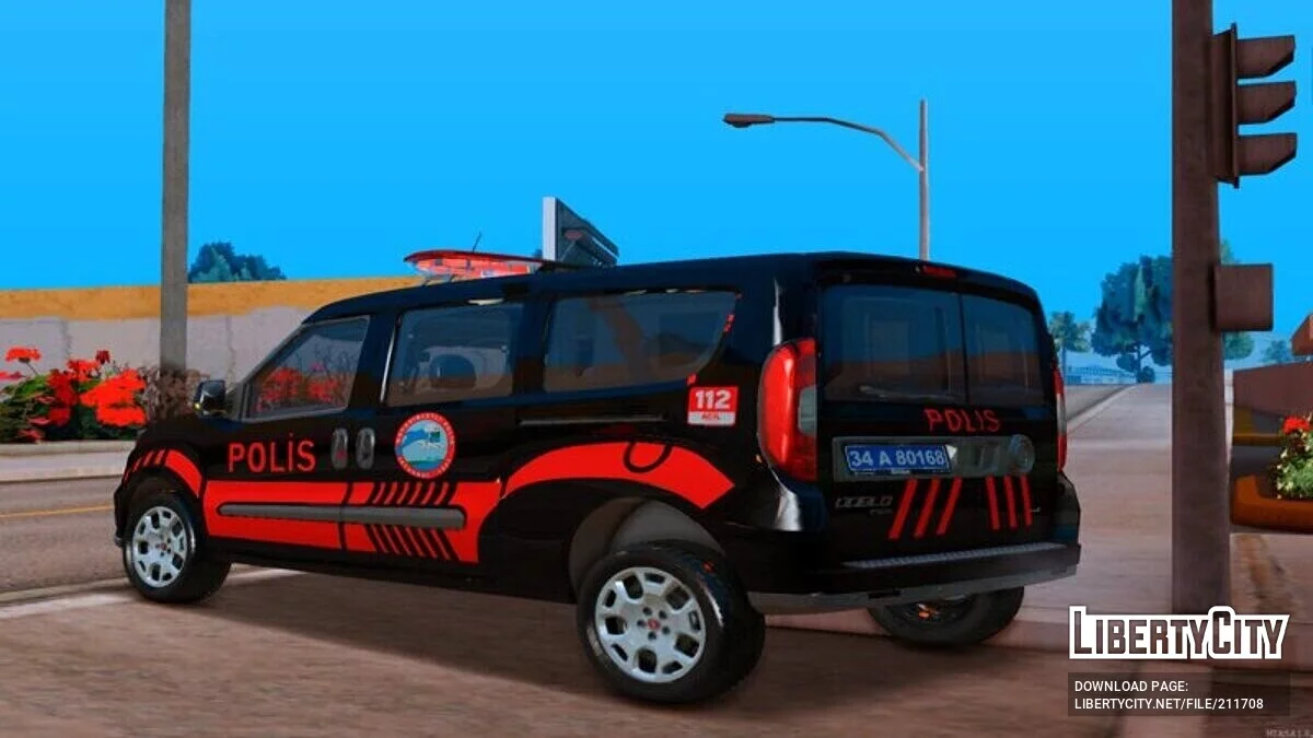 Fiat Doblo - Police / GTA San Andreas