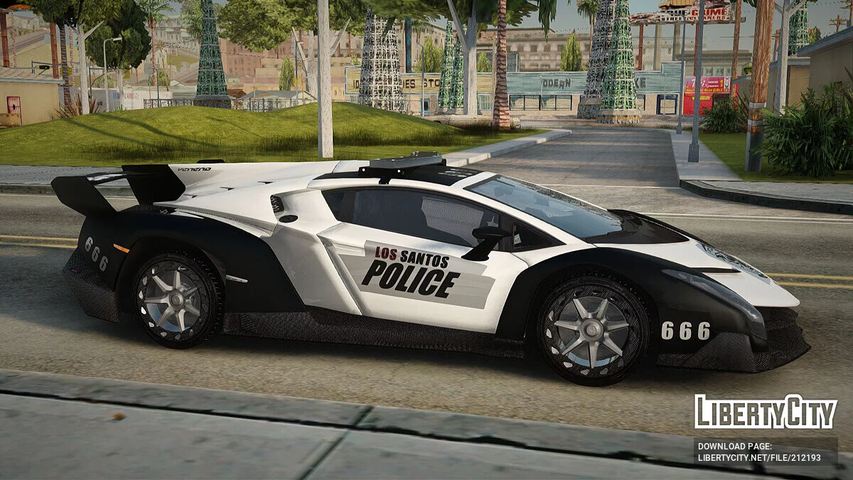 Lamborghini Veneno Los Santos Police / GTA San Andreas