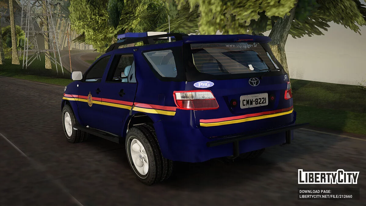 Toyota Fortuner JPJ Dark Blue / GTA San Andreas