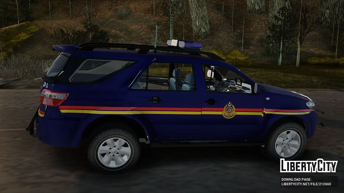 Toyota Fortuner JPJ Dark Blue / GTA San Andreas