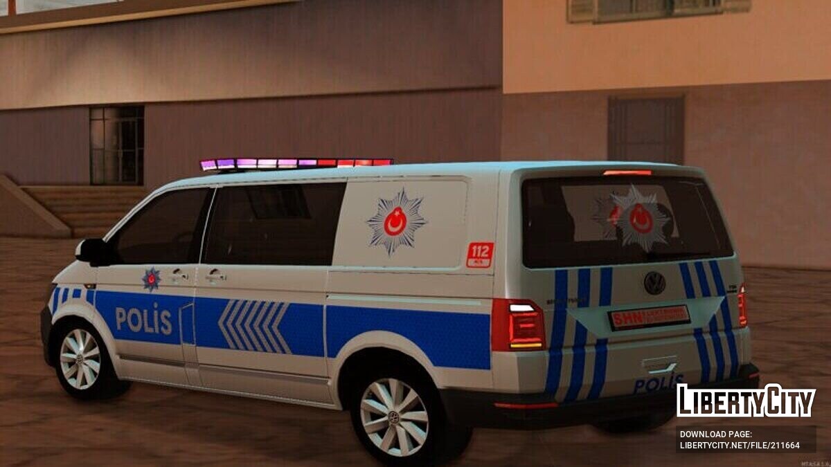 Download Volkswagen Transporter MK6 Police for GTA San Andreas