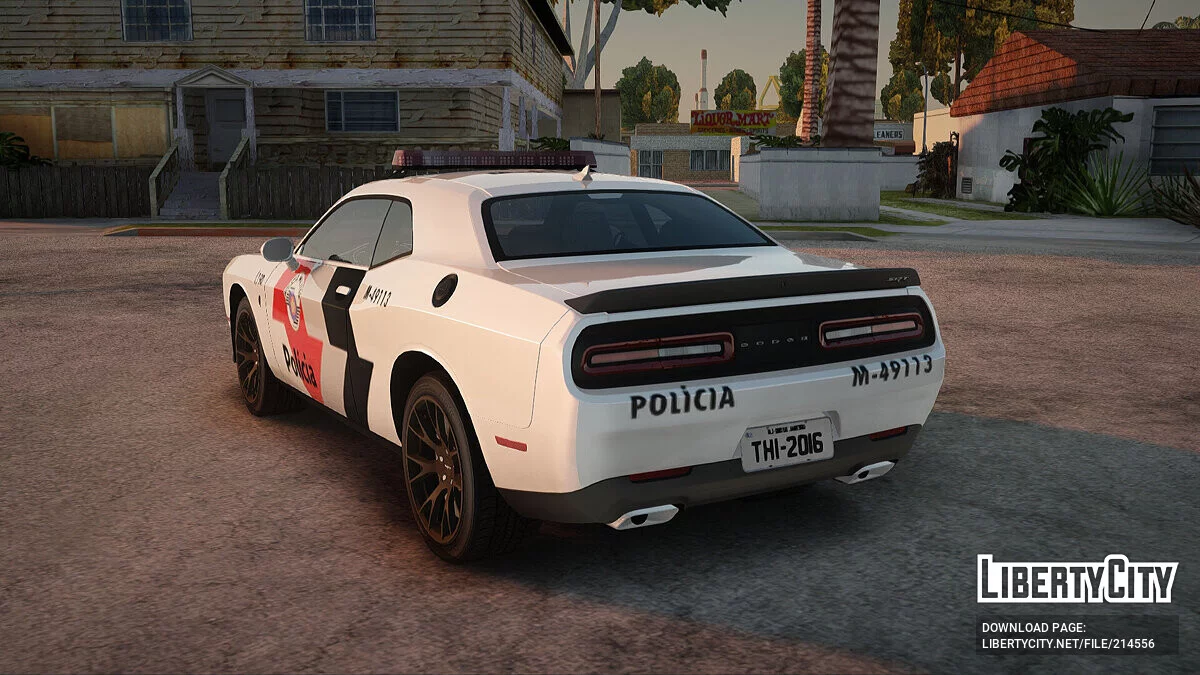Dodge Challenger Hellcat 2012 PMSP Police Of Sao Paulo / GTA San Andreas