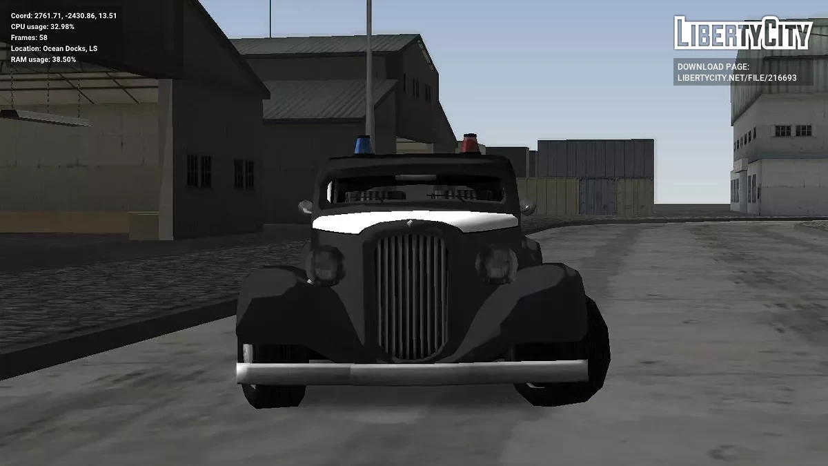 Hustler Police LSPD 1948 / GTA San Andreas