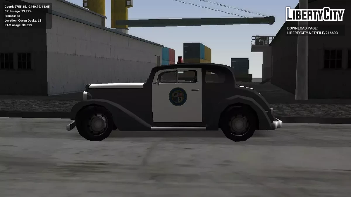 Hustler Police LSPD 1948 / GTA San Andreas