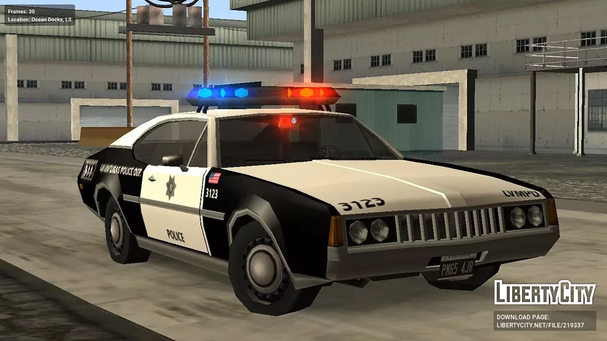 Clover LVMPD (IVF Low Poly) / GTA San Andreas