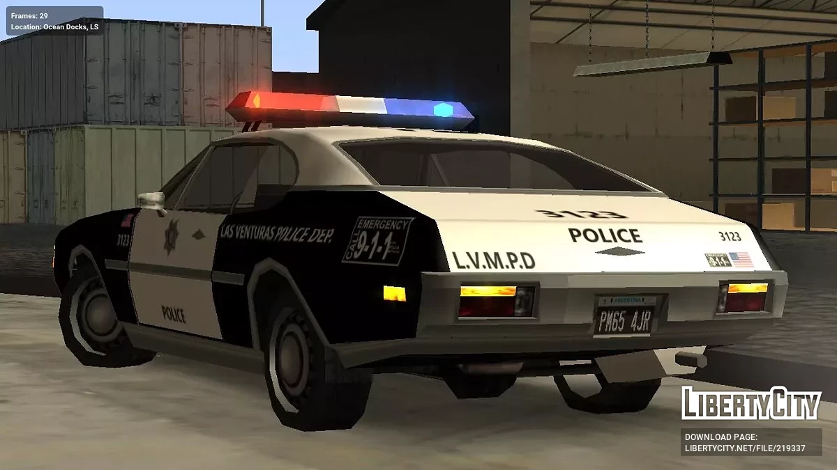 Clover LVMPD (IVF Low Poly) / GTA San Andreas