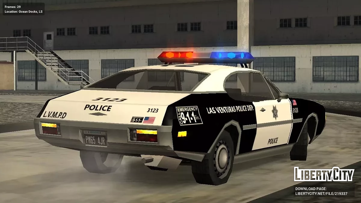 Clover LVMPD (IVF Low Poly) / GTA San Andreas