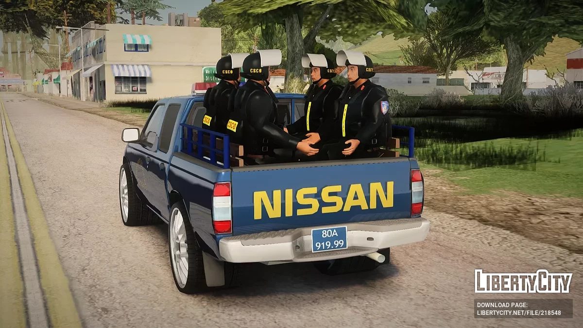 Caminhonete Nissan Frontier da Polícia Móvel do Vietnã V2 / GTA San Andreas