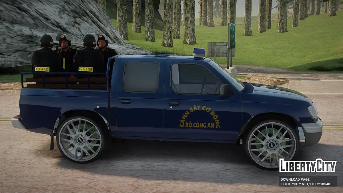 Caminhonete Nissan Frontier da Polícia Móvel do Vietnã V2 / GTA San Andreas