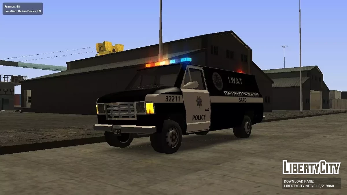 Declasse Burrito SWAT (IVF) / GTA San Andreas