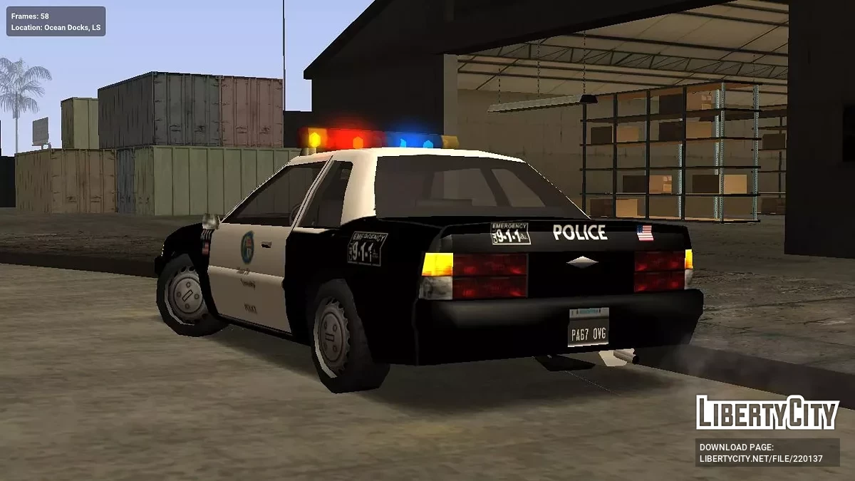 Karin Previon LSPD (LAPD Parody + ImVehFt Support) / GTA San Andreas