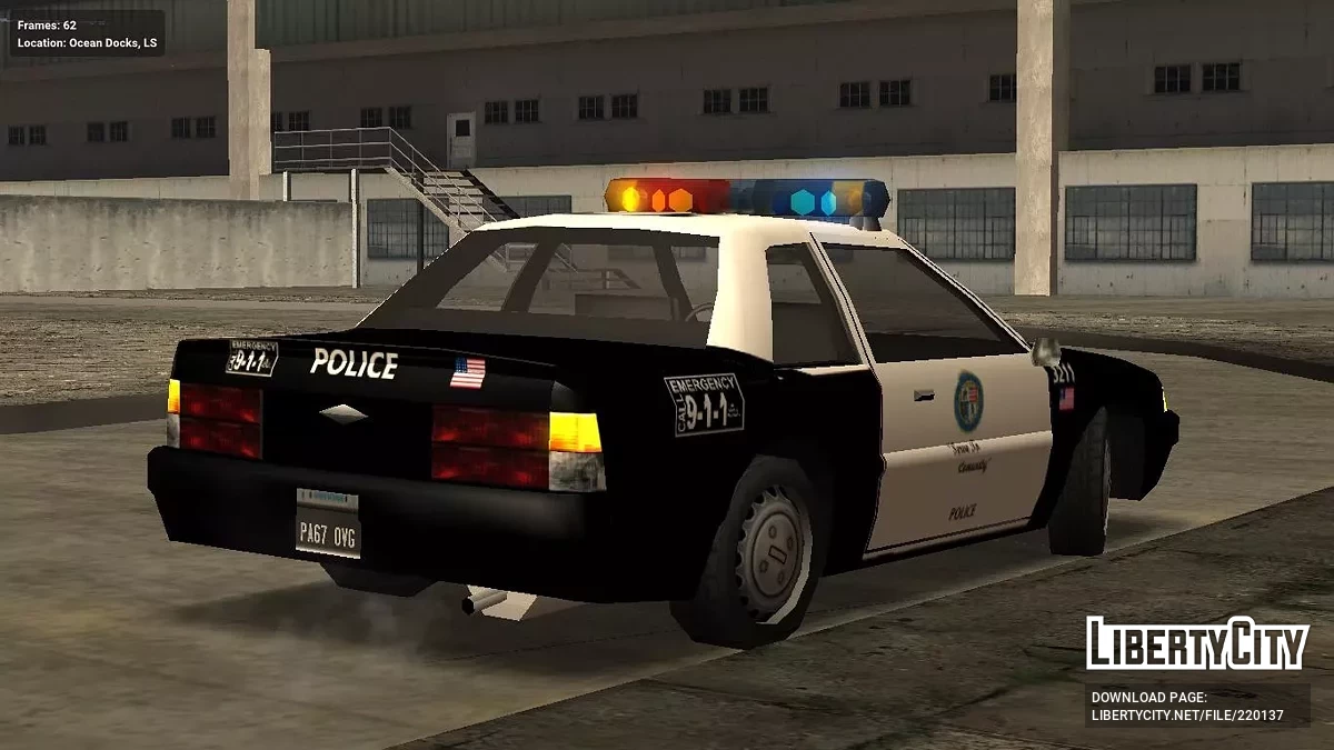 Karin Previon LSPD (LAPD Parody + ImVehFt Support) / GTA San Andreas