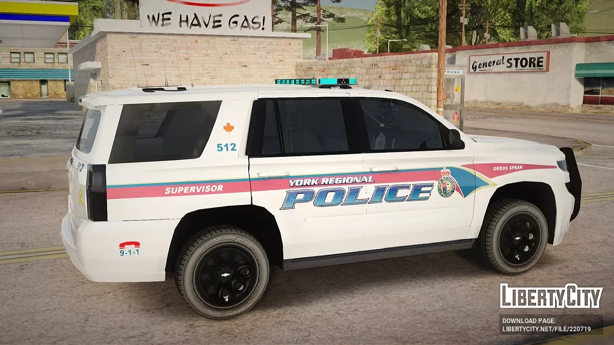 Chevrolet Tahoe '16 Departamento de Policía Regular de York / GTA San Andreas